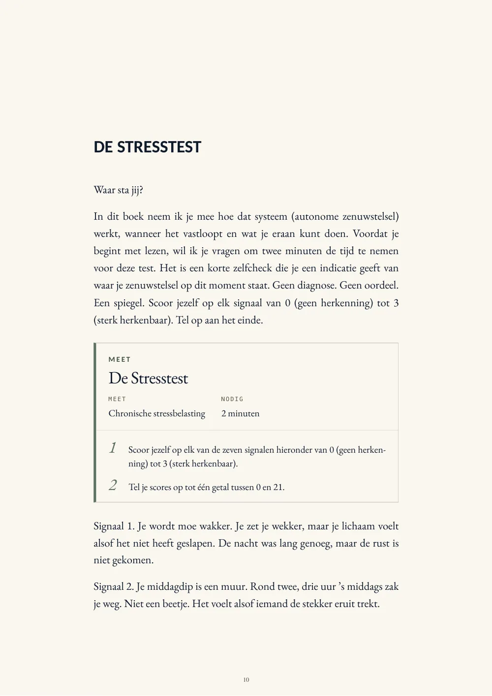 De Stresstest uit ALTIJD AAN